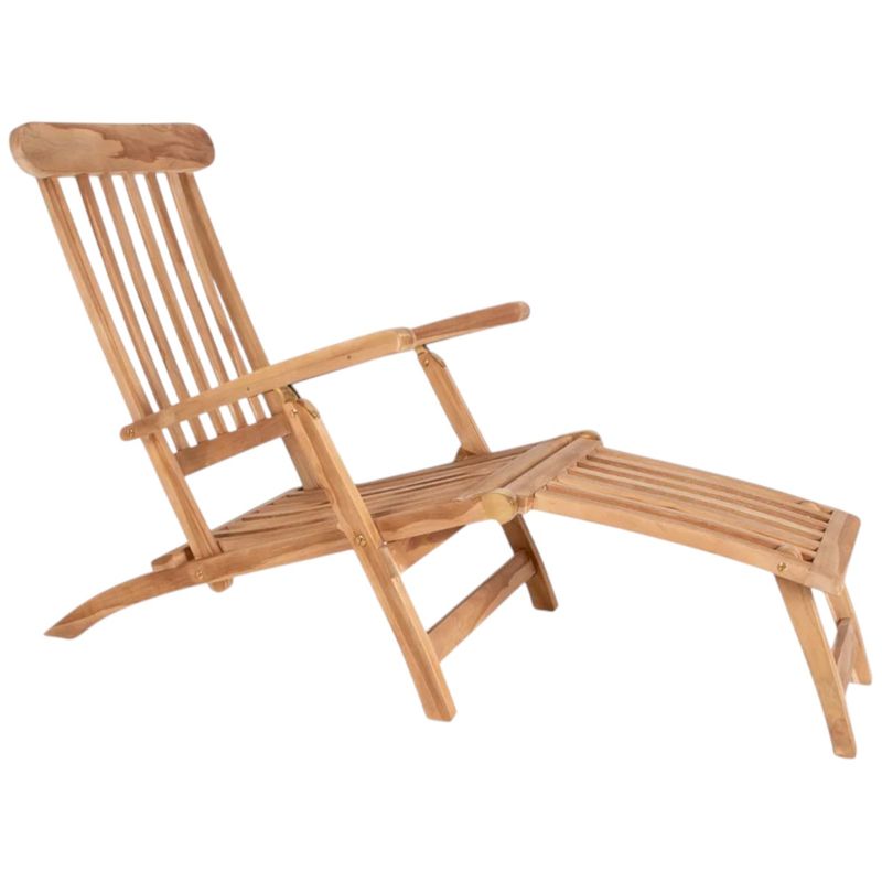 Arrecife dekkstol ute - teak m/ pute | House Nordic