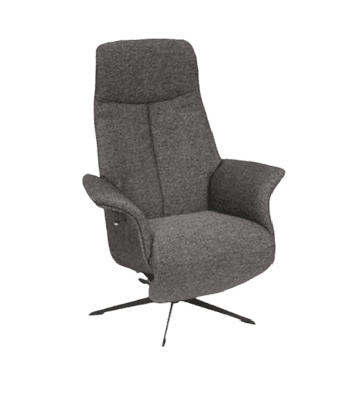 Seven Recliner med integrert fothviler | Sutton 550 Black